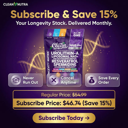 Infinity One Urolithin A 500mg + NAD + NR Resveratrol